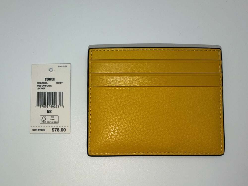Michael Kors Cooper Honey Tall Leather Card Case
